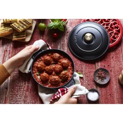 20 cm, Assiette chaude , Noir mat