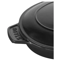 23 cm, Assiette chaude , Noir mat