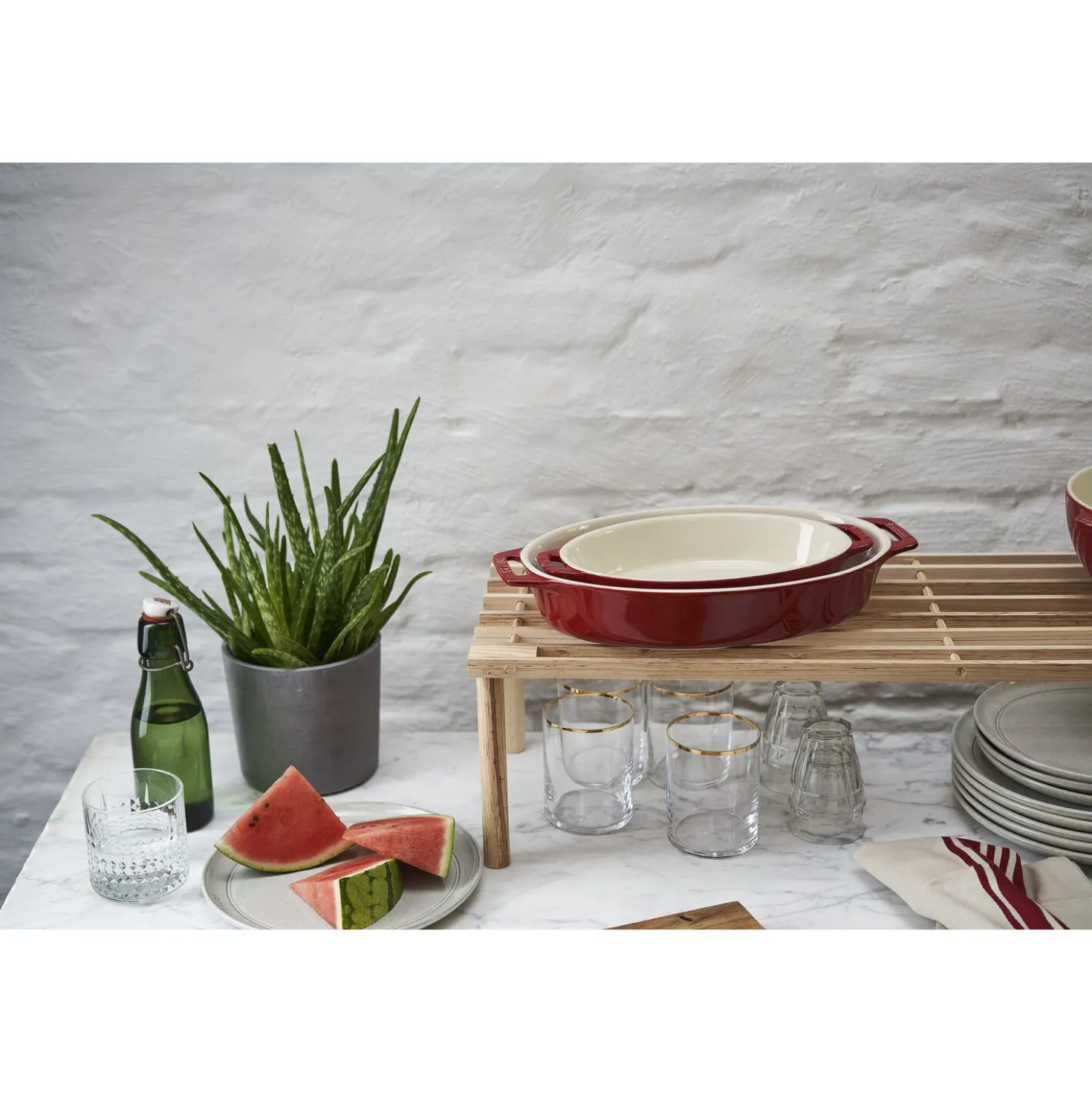 23 cm, Assiette chaude, Cerise