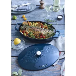 33 cm, Assiette chaude poisson, La Mer