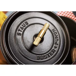 8 cm, Bouton Buster+Punch, Brass