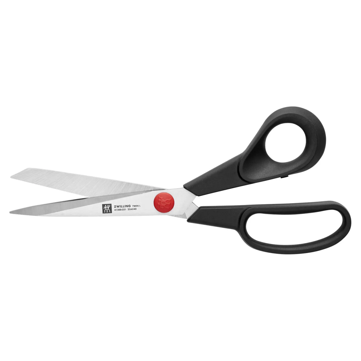 22 cm, Ciseaux de tailleur, Noir mat