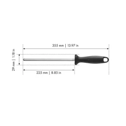 21 cm, Fusil, Noir mat
