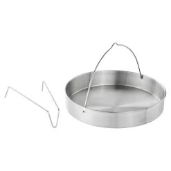 22 cm, Panier pour autocuiseur, Argent