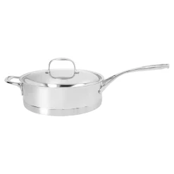 28 cm, Sauteuse avec couvercle, Argent