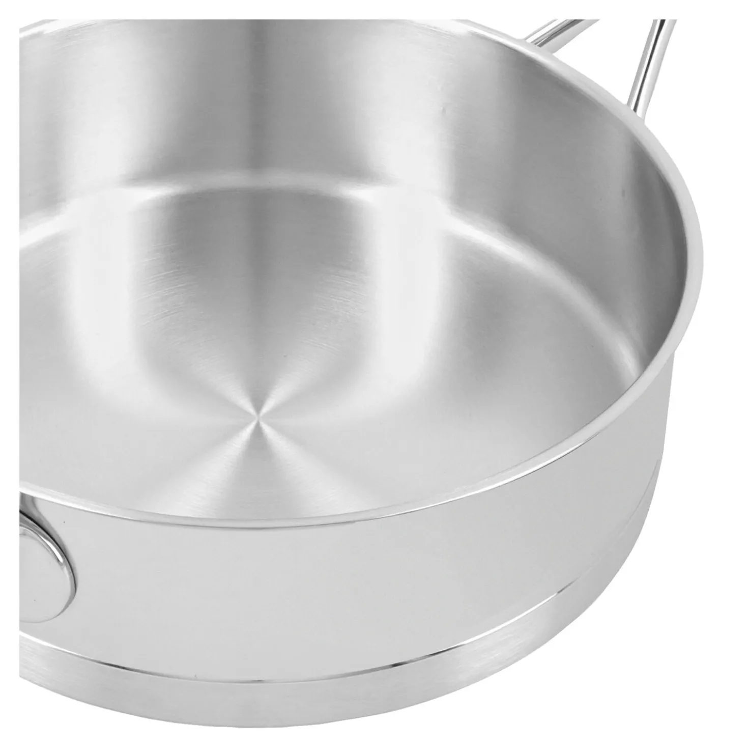 28 cm, Sauteuse avec couvercle, Argent