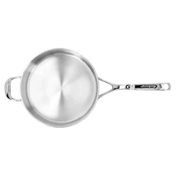 24 cm, Sauteuse avec couvercle, Argent