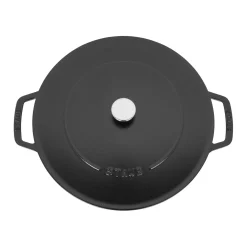28 cm, Sauteuse Chistera, Noir mat