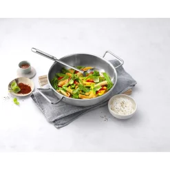 30 cm, Wok, Argent