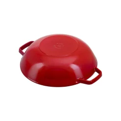 30 cm, Wok avec couvercle en verre, Cerise