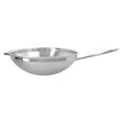 36 cm, Wok fond plat, Argent