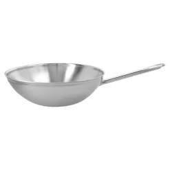 30 cm, Wok fond plat, Argent