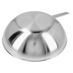 30 cm, Wok fond plat, Argent