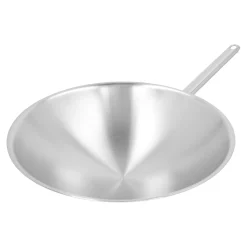 36 cm, Wok fond rond, Argent