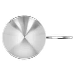 36 cm, Wok fond rond, Argent