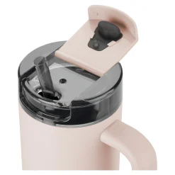 900 ml, Gobelet isotherme avec paille, Rose