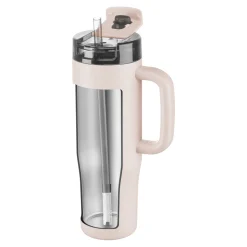 900 ml, Gobelet isotherme avec paille, Rose