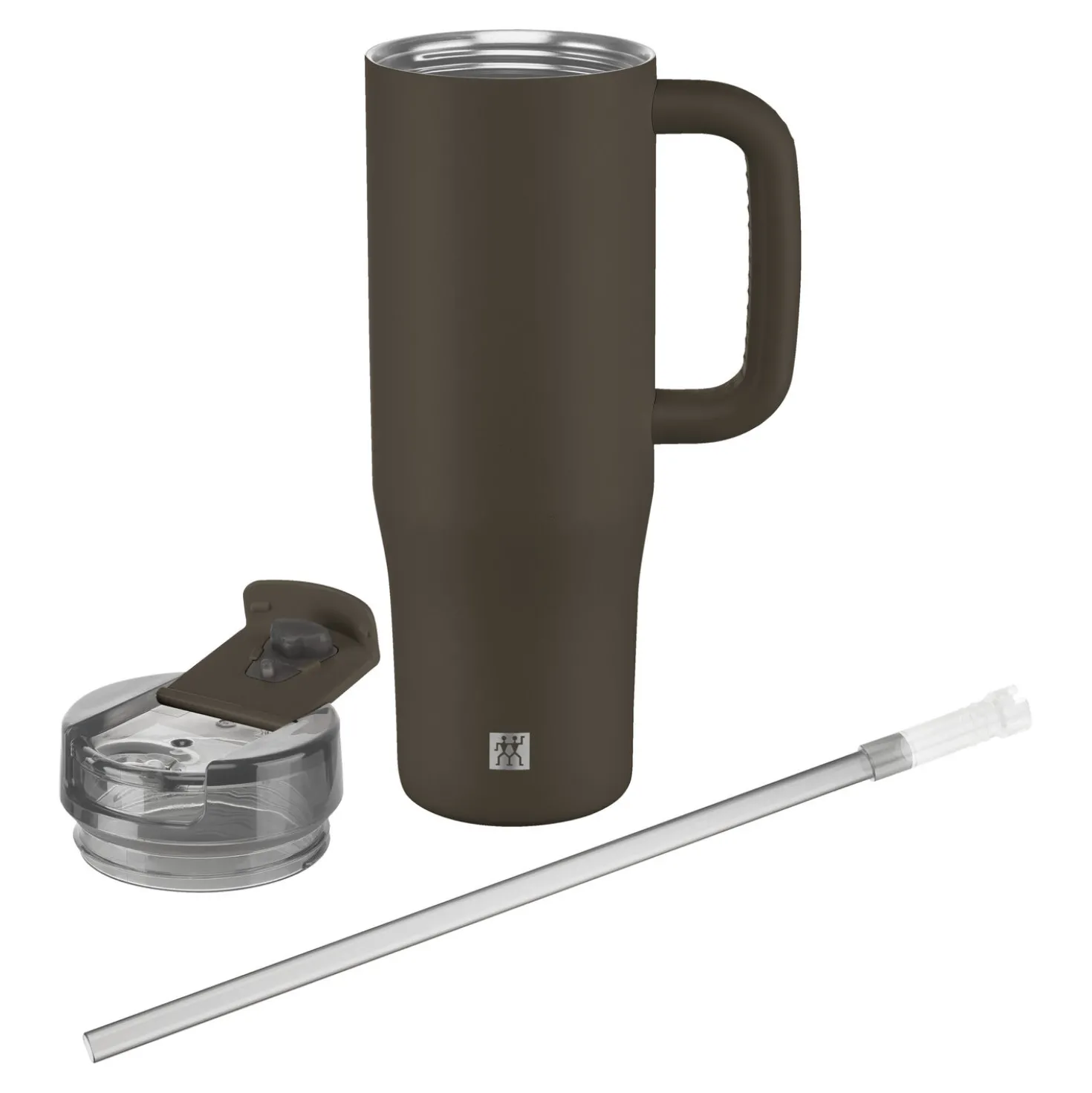 900 ml, Gobelet isotherme avec paille, Chocolat