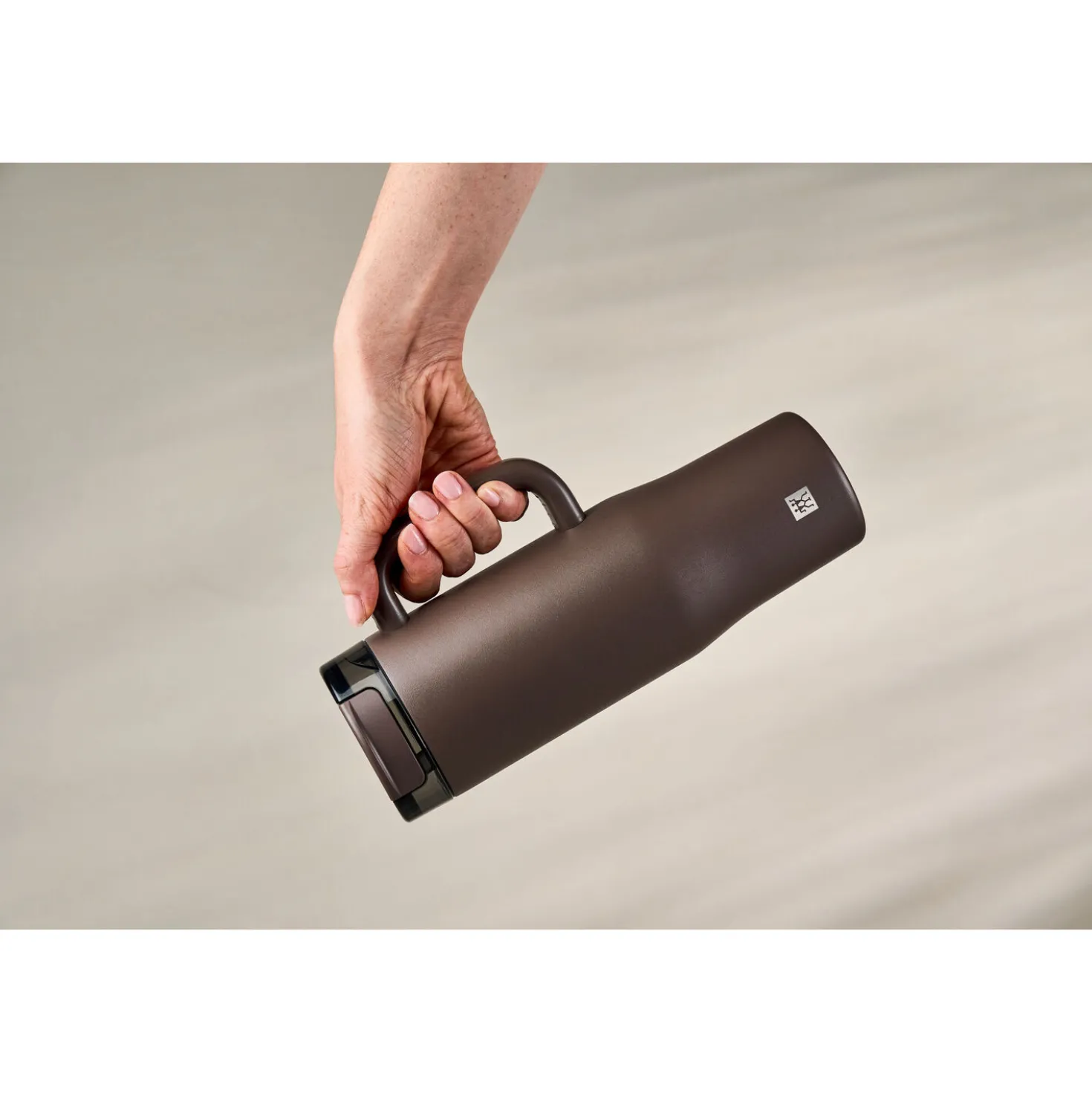 900 ml, Gobelet isotherme avec paille, Chocolat