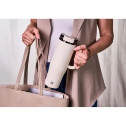 900 ml, Gobelet isotherme avec paille, Cream