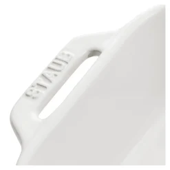 34 x 24 cm, Assiette chaude, Blanc