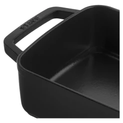 30 x 20 cm, Assiette chaude, Noir mat