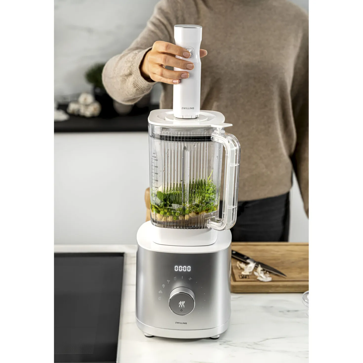 Adaptateur sous vide Pour blender universel/haute puissance, Blanc
