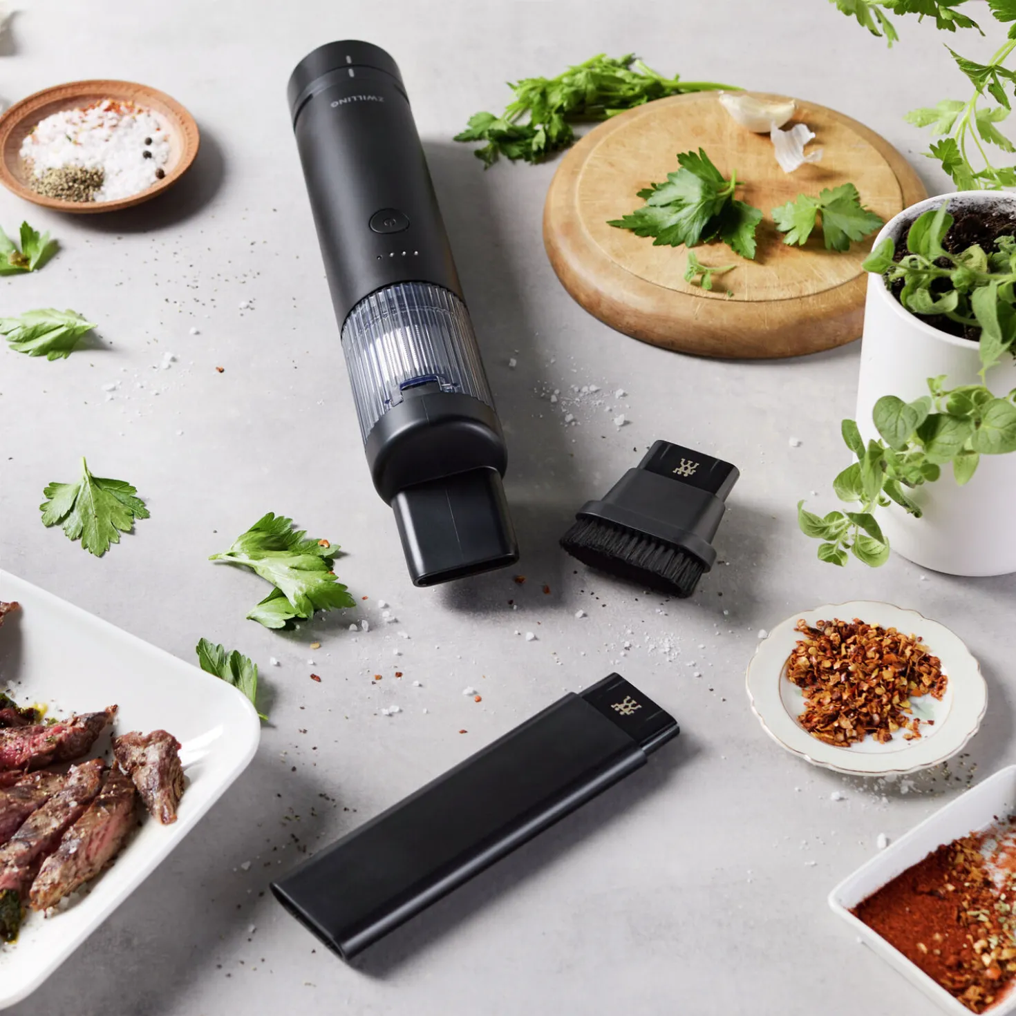 Aspirateur de table sans fil, Kit de démarrage avec batterie