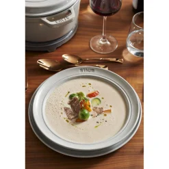 Assiette 24 cm, Céramique, Truffe blanche