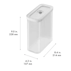 Bo&icirc;te CUBE 3M / 21 cm, transparent-blanc