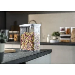 Bo&icirc;te CUBE 3M / 21 cm, transparent-blanc