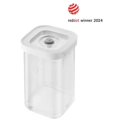 Bo&icirc;te CUBE 2S / 11 cm, transparent-blanc