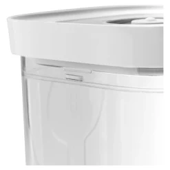 Bo&icirc;te CUBE 2S / 11 cm, transparent-blanc
