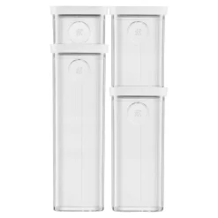 Bo&icirc;te CUBE 2S / 11 cm, transparent-blanc
