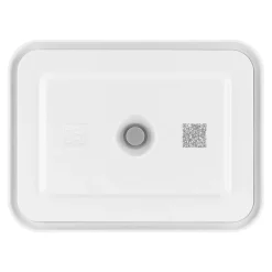 Boîte pour réfrigérateur sous vide, Plastique, semi transparent-Gris