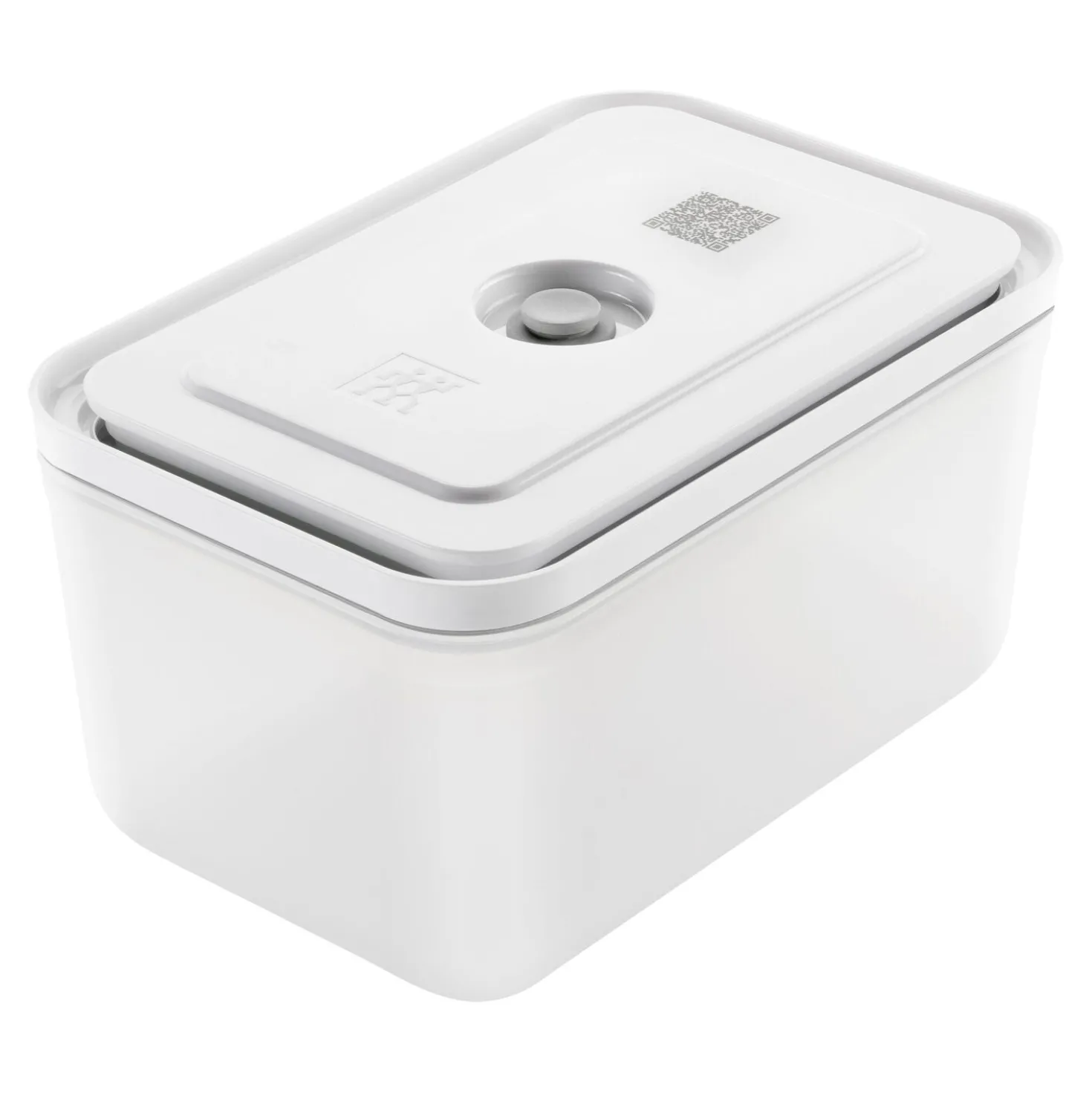 Boîte sous vide L, Plastique, semi transparent-Gris