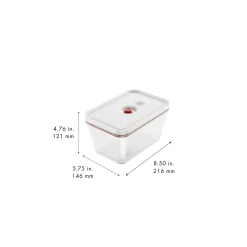 Bo&icirc;te sous vide L, Verre, Rouge