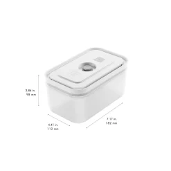 Bo&icirc;te sous vide M, Plastique, semi transparent-Gris