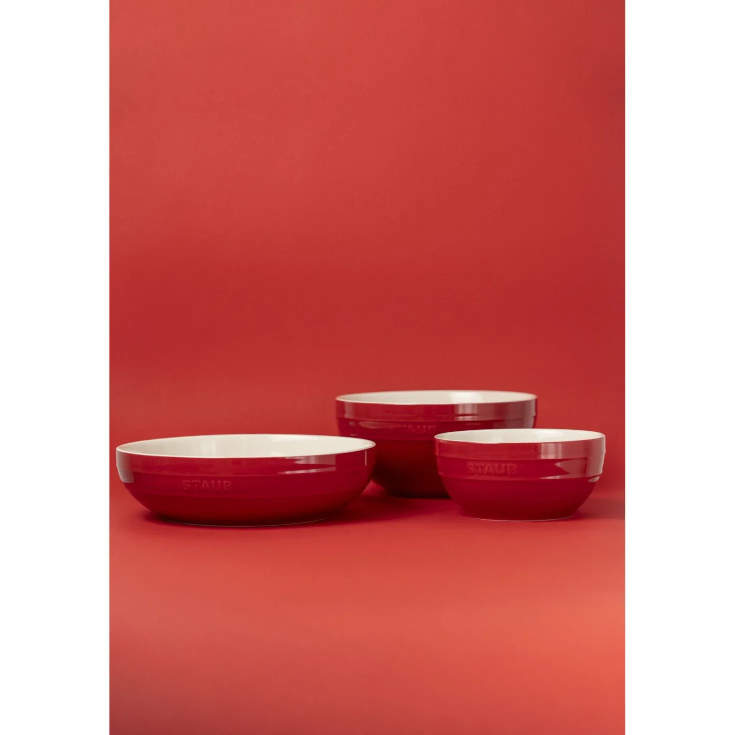 Bol 24 cm, Céramique, Cerise