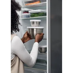 Bol sous vide L / 24 cm, Acier inoxydable, Argent