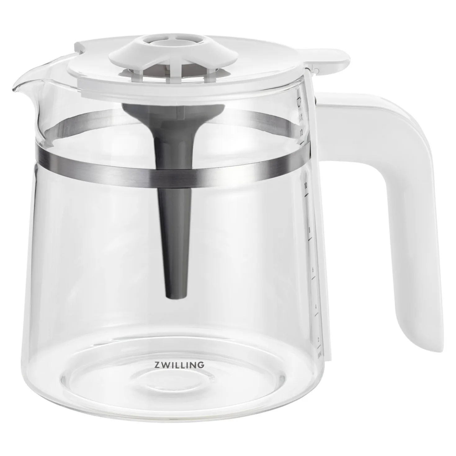 Cafetière avec filtre, 1,5 l, Blanc argenté