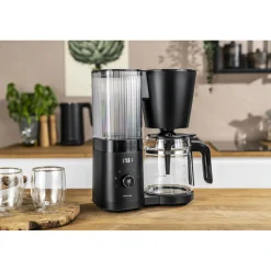 Cafetière avec filtre, 1,5 l, Noir mat