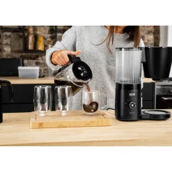 Cafetière avec filtre, 1,5 l, Noir mat