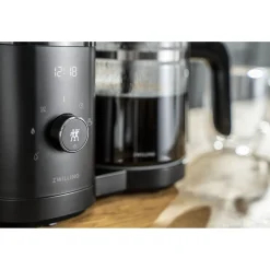 Cafetière avec filtre, 1,5 l, Noir mat