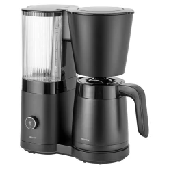 Cafetière avec filtre thermos, 1,25 l, Noir mat