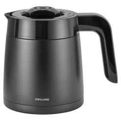 Cafetière avec filtre thermos, 1,25 l, Noir mat