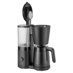 Cafetière avec filtre thermos, 1,25 l, Noir mat