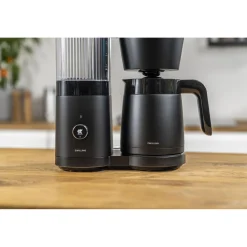 Cafetière avec filtre thermos, 1,25 l, Noir mat