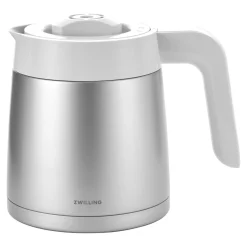 Cafetière avec filtre thermos, 1,25 l, Blanc argenté