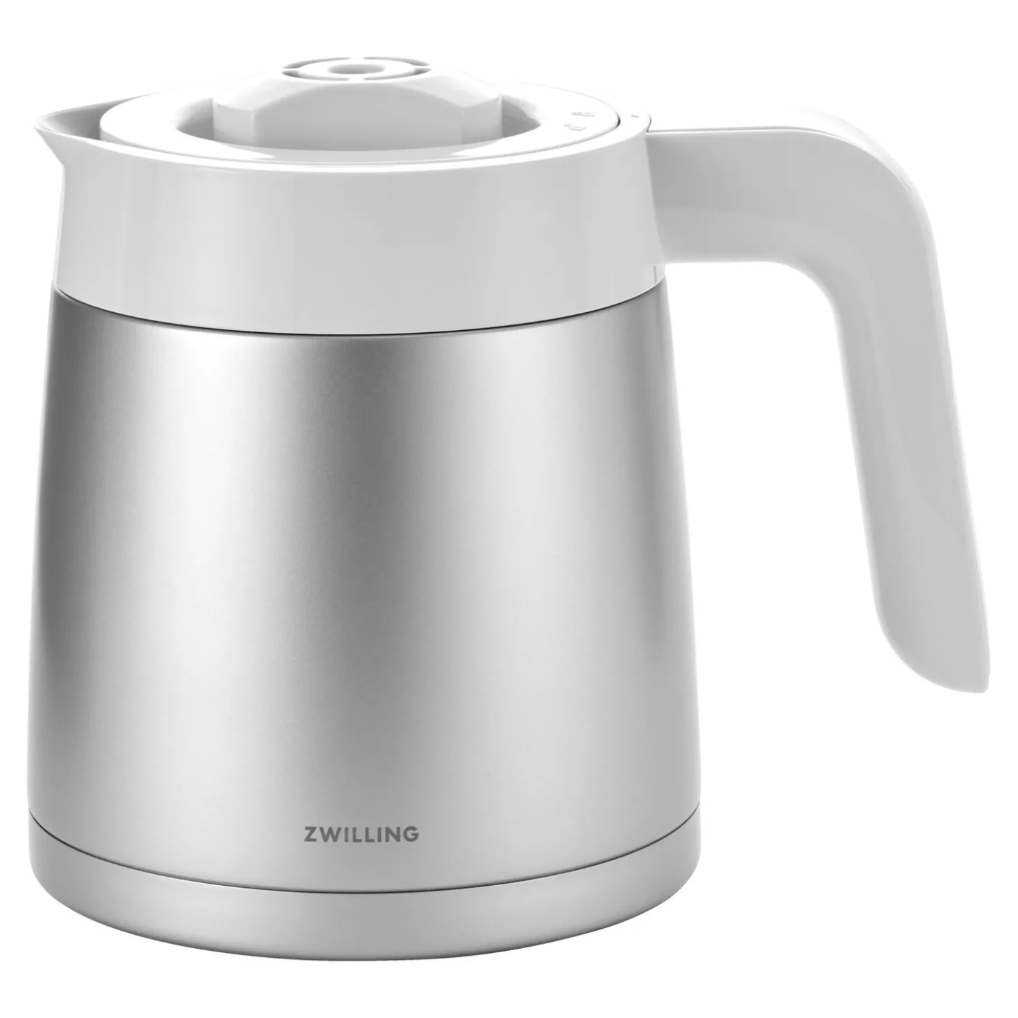 Cafetière avec filtre thermos, 1,25 l, Blanc argenté